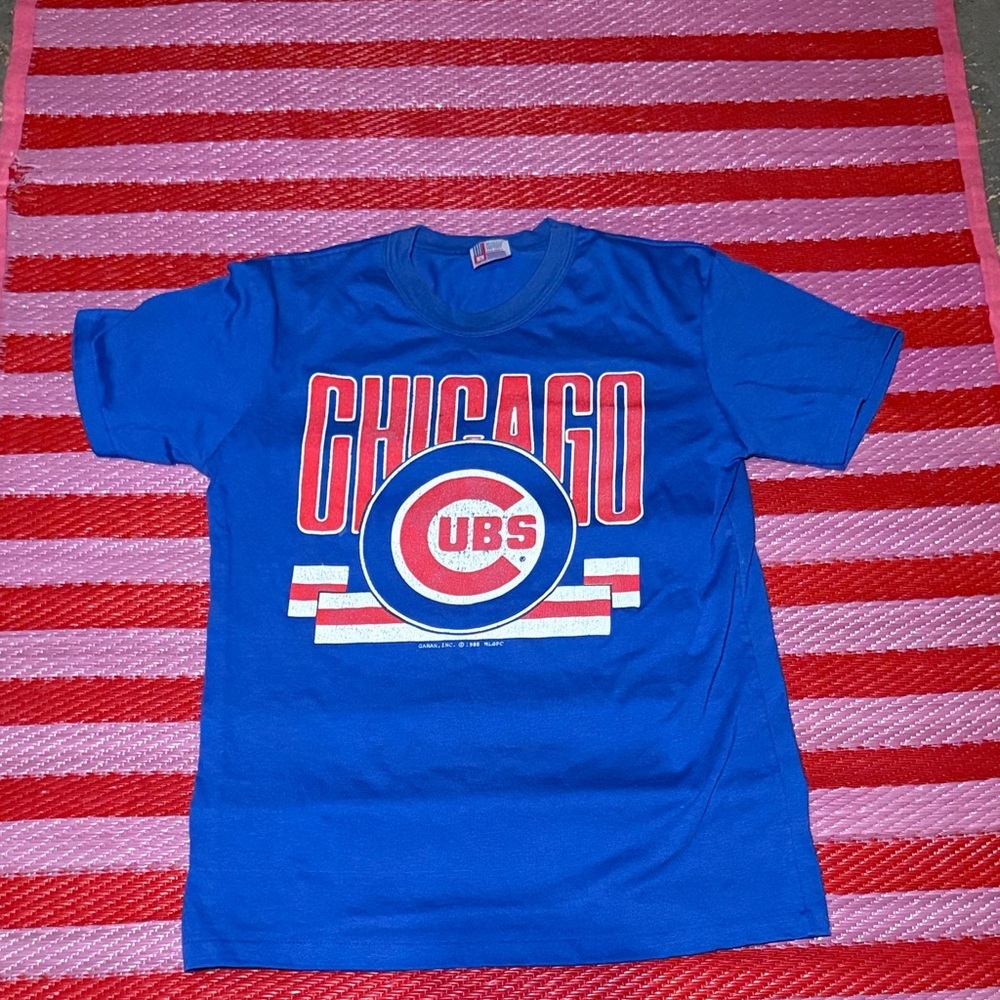Vintage 80s Garan Inc Men's Chicago Cubs T-Shirt Large